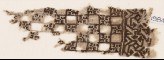 Textile fragment with linked squares and swastikas (EA1984.381)