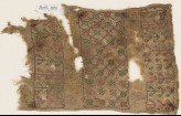 Textile fragment with quatrefoils, possibly from a sash or turban band