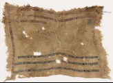 Cloth with S-shapes linked with small crosses