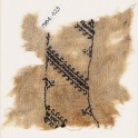 Textile fragment with diagonal lines with hook borders (EA1984.423)