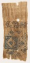 Textile fragment with squares and triangles (EA1984.437)