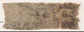 Textile fragment with linked diamond-shapes