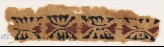 Textile fragment with paired hearts