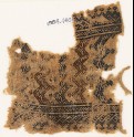 Textile fragment with rows of chevrons