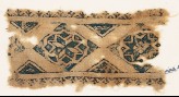 Textile fragment with eight-pointed stars