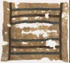 Textile fragment with S-shapes, possibly from a square cover or kerchief