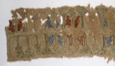 Textile fragment with birds