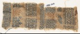 Sampler fragment with crosses and diamond-shapes