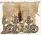 Textile fragment with three stylized trees