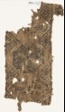 Textile fragment with octagon containing an eight-pointed star