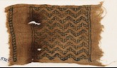 Textile fragment with band of chevrons