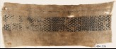 Textile fragment with band of diamond-shapes and chevrons (EA1984.533)