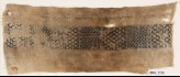 Textile fragment with band of diamond-shapes and chevrons (EA1984.533)