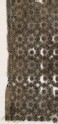 Textile fragment with squares and interlacing knots