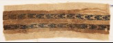 Textile fragment with two parallel bands of chevrons