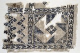 Textile fragment with geometric patterns