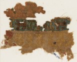 Textile fragment with prancing lions or leopards (EA1984.574)