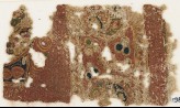 Textile fragment with medallions or scrolls