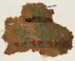 Textile fragment with pairs of birds facing each other (EA1984.583)