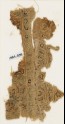 Textile fragment with lotus, possibly from a tent