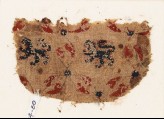 Textile fragment with lions