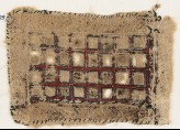 Textile fragment with rectangle containing squares (EA1984.618)