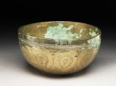 Bowl with drop-shaped and circular patterns