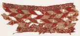 Textile fragment with lozenges