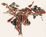 Textile fragment with vines and leaves