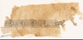 Textile fragment with band of interlacing and four-leaved tendrils