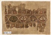 Textile fragment with linked medallions and birds