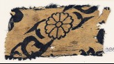 Textile fragment with flowers and leaves (EA1988.69)