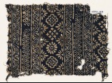 Textile fragment with carnations, stepped squares, stars, and rosettes (EA1990.130)