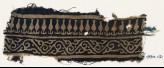 Textile fragment with vine and stylized bodhi leaves (EA1990.131)