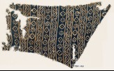 Textile fragment with vines, rosettes, and diamond-shapes (EA1990.137)