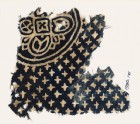 Textile fragment with large quatrefoil and small stars (EA1990.171)