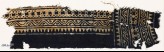 Textile fragment with sawtooth edge, vine, and crosses (EA1990.211)