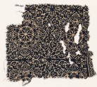 Textile fragment with elaborate rosettes, tendrils, and leaves (EA1990.240)