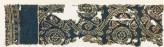 Textile fragment with lotus vines, medallions, rosettes, and inscription (EA1990.247)