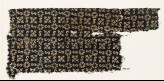 Textile fragment with S-shapes, rosettes, and quatrefoils