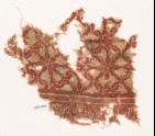 Textile fragment with interlocking spirals