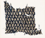 Textile fragment with linked chevrons and trefoils (EA1990.32)