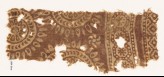 Textile fragment with circles and petals (EA1990.327)