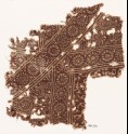 Textile fragment with rosettes and small trefoils (EA1990.332)