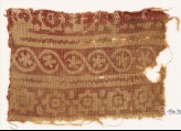 Textile fragment with stepped squares, cable pattern, and flowers (EA1990.352)