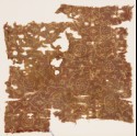 Textile fragment with tendrils and rosettes