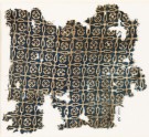 Textile fragment with linked crosses and Maltese crosses