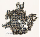 Textile fragment with linked crosses and Maltese crosses