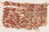 Textile fragment with leaves, flowers, and stems (EA1990.418)