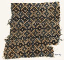 Textile fragment with serrated crosses